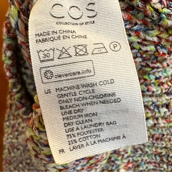 COS Stunning Rainbow Woven Sweater - Picture 4 of 4